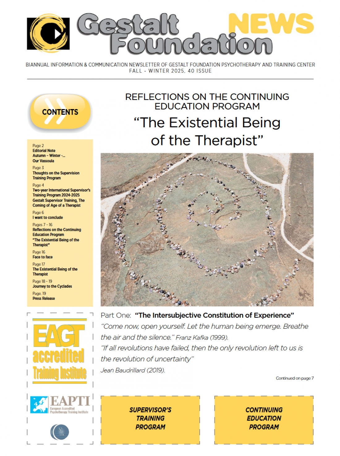 WINTER - FALL 2024, issue 40