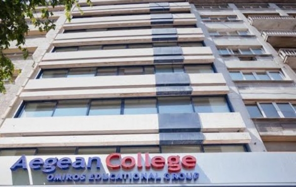 &Delta;&iota;ά&lambda;&epsilon;&xi;&eta; &sigma;&tau;&omicron; Aegean Omiros College &sigma;&tau;&eta;&nu; &Alpha;&theta;ή&nu;&alpha;